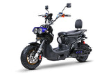 emmo-monster-s-84v-electric-moped-scooter-ebike-black-blue-front-left