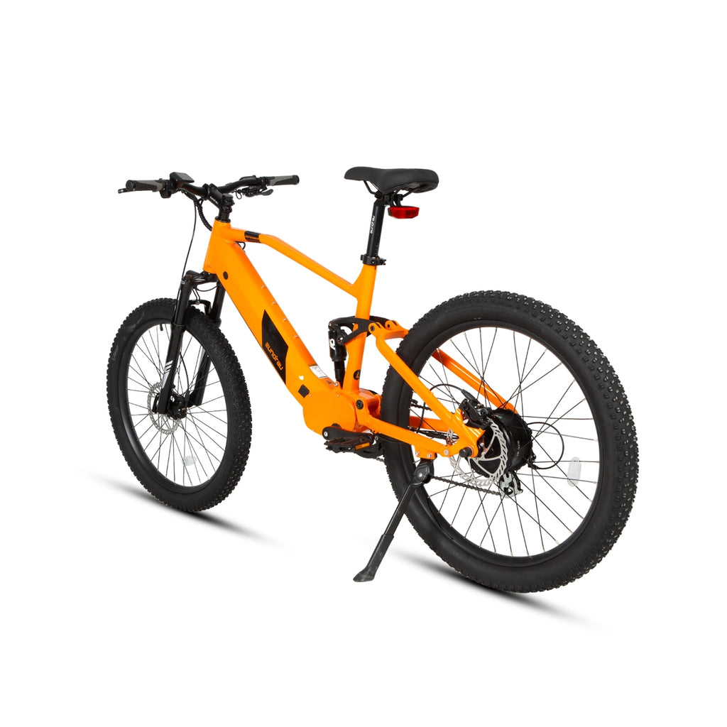 Orange full suspension mountain bike for sale 2025