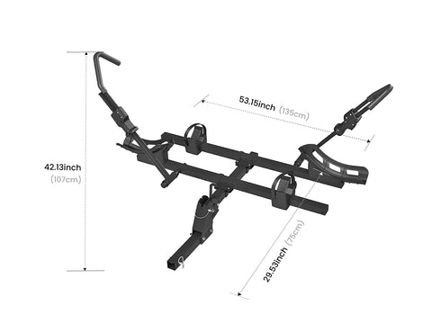 Hitch sizes for bike rack best sale